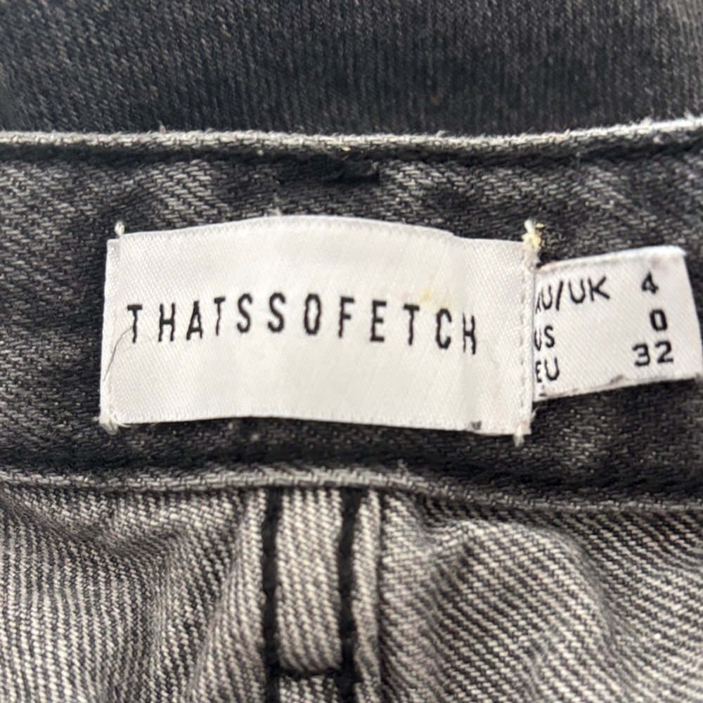 Thatssofetch Washed Black Denim Jeans - image 2